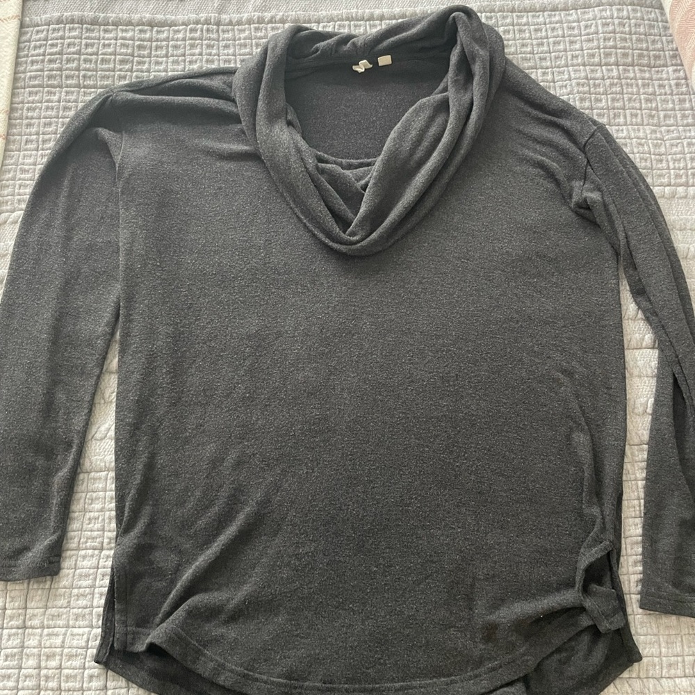 GAP Charcoal Cowl Neck Top